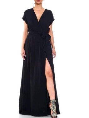 NWT Meghan LA Black Maxi Dress (XXL)